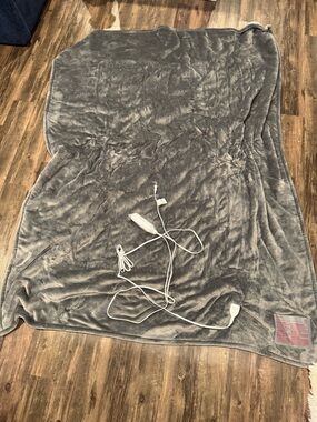 Bedsure Twin-Heated Blanket Gray